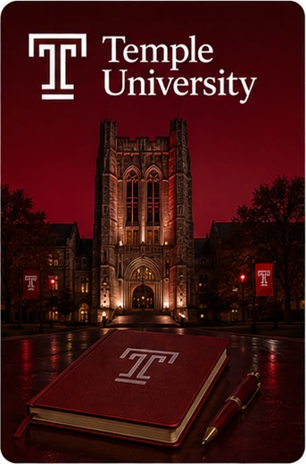 Temple University billboard